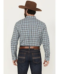 Cody James Men's Bob Plaid Print Long Sleeve Button-Down Western Shirt