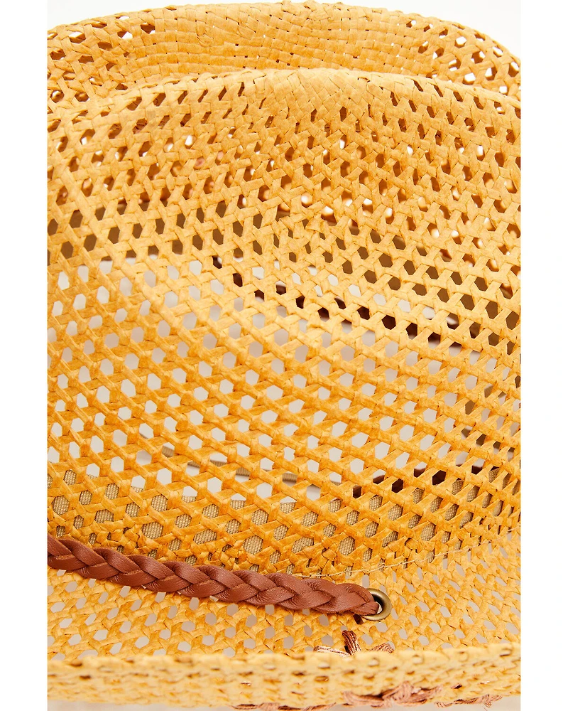 Shyanne Women's Melissa Embroidered Straw Cowboy Hat