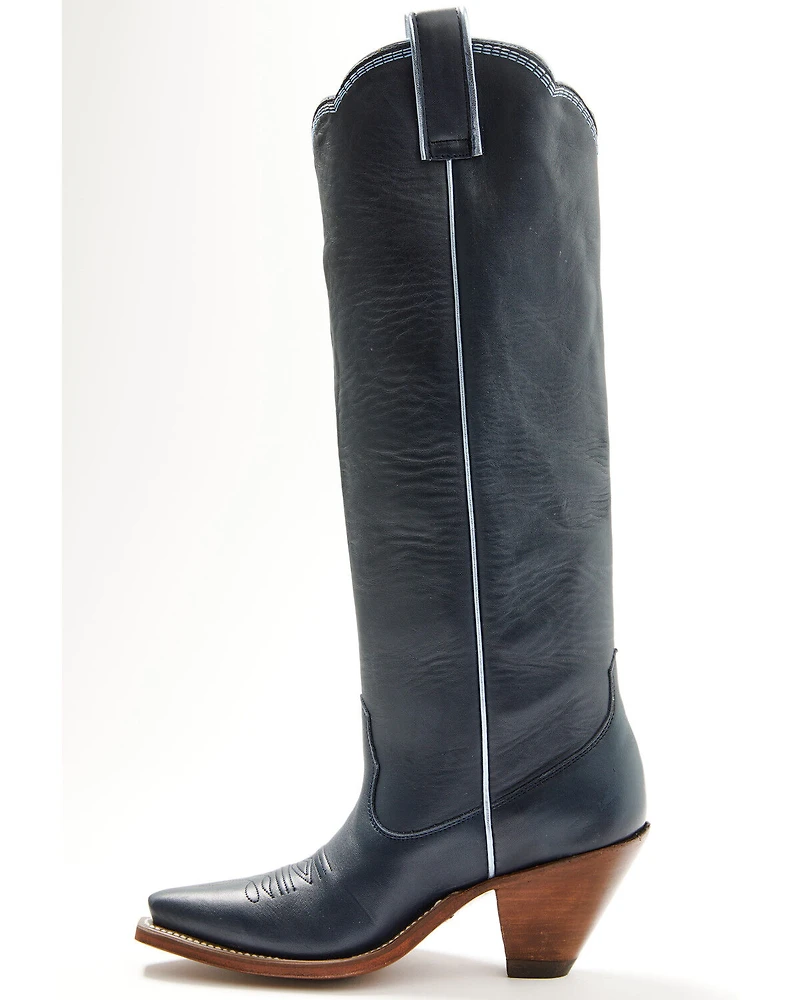 Besita Boots Women's The Honey Bird Embroidered Tall Western - Snip Toe