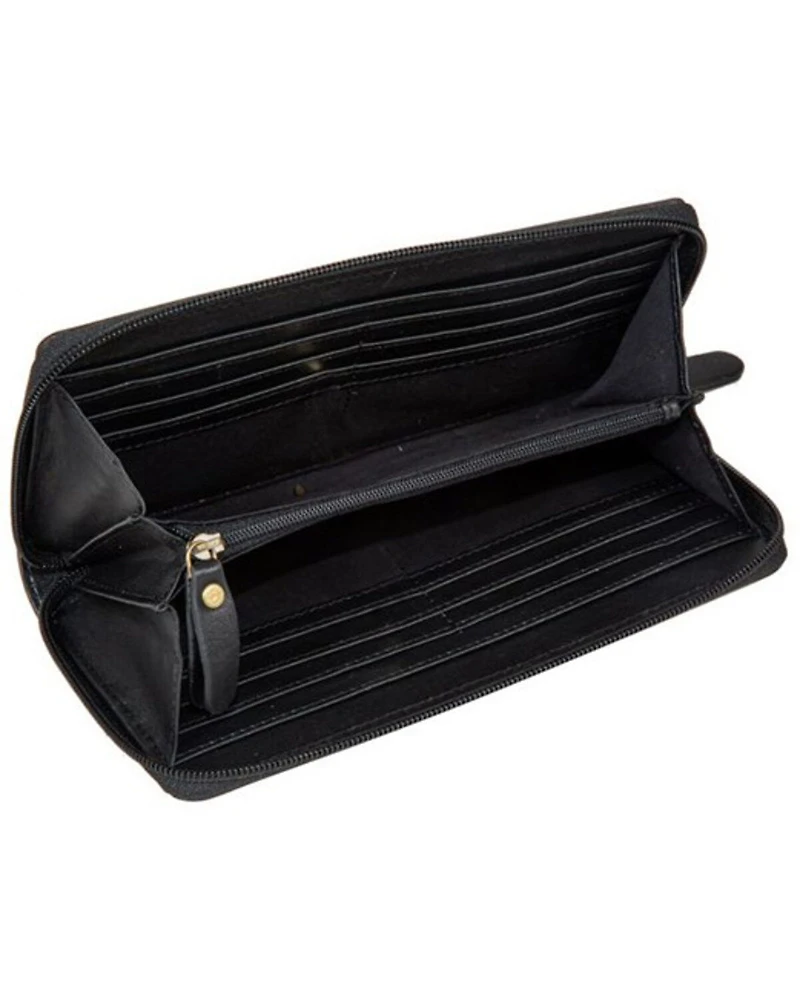 Myra Bag Women's Rose of the Desert Hand-Tooled Wallet