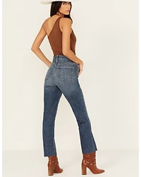 Kimes Ranch Women's Monica Medium Wash Mid Rise Cropped Jeans