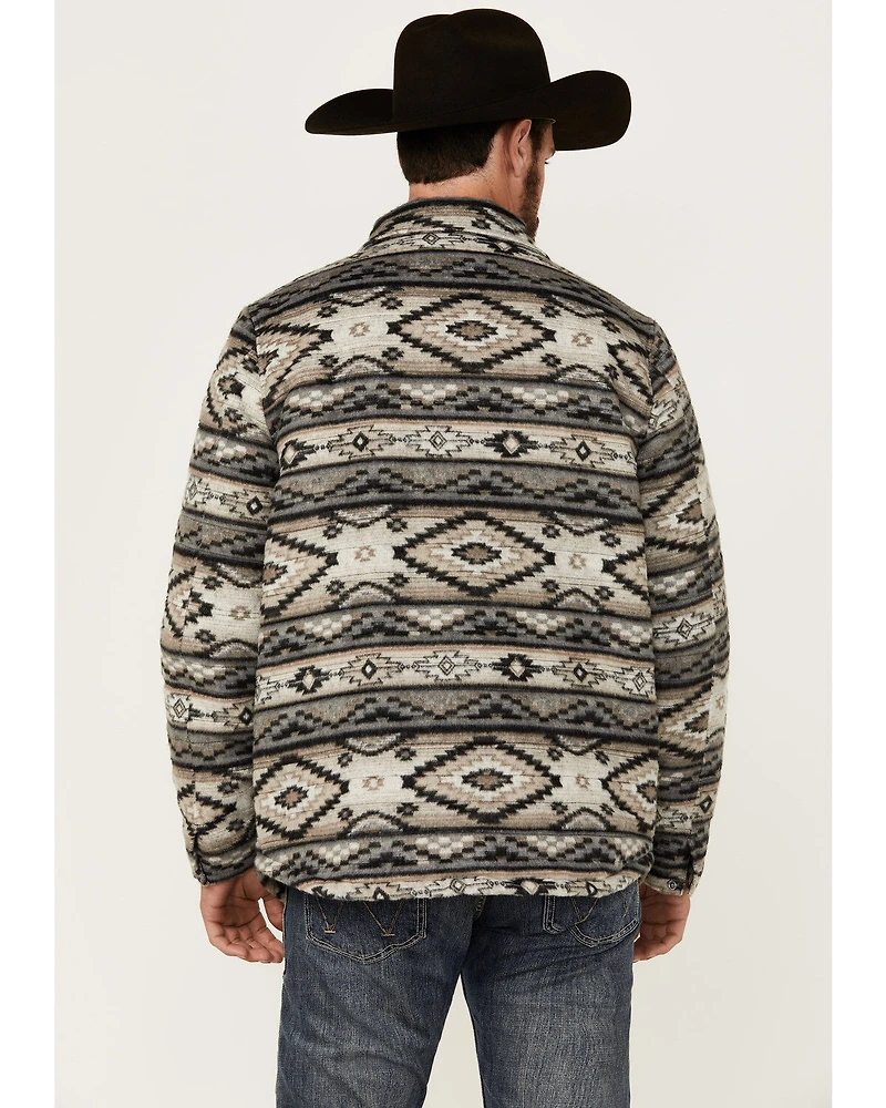 Rock & Roll Denim Men's Southwestern Quilted Snap Jacket