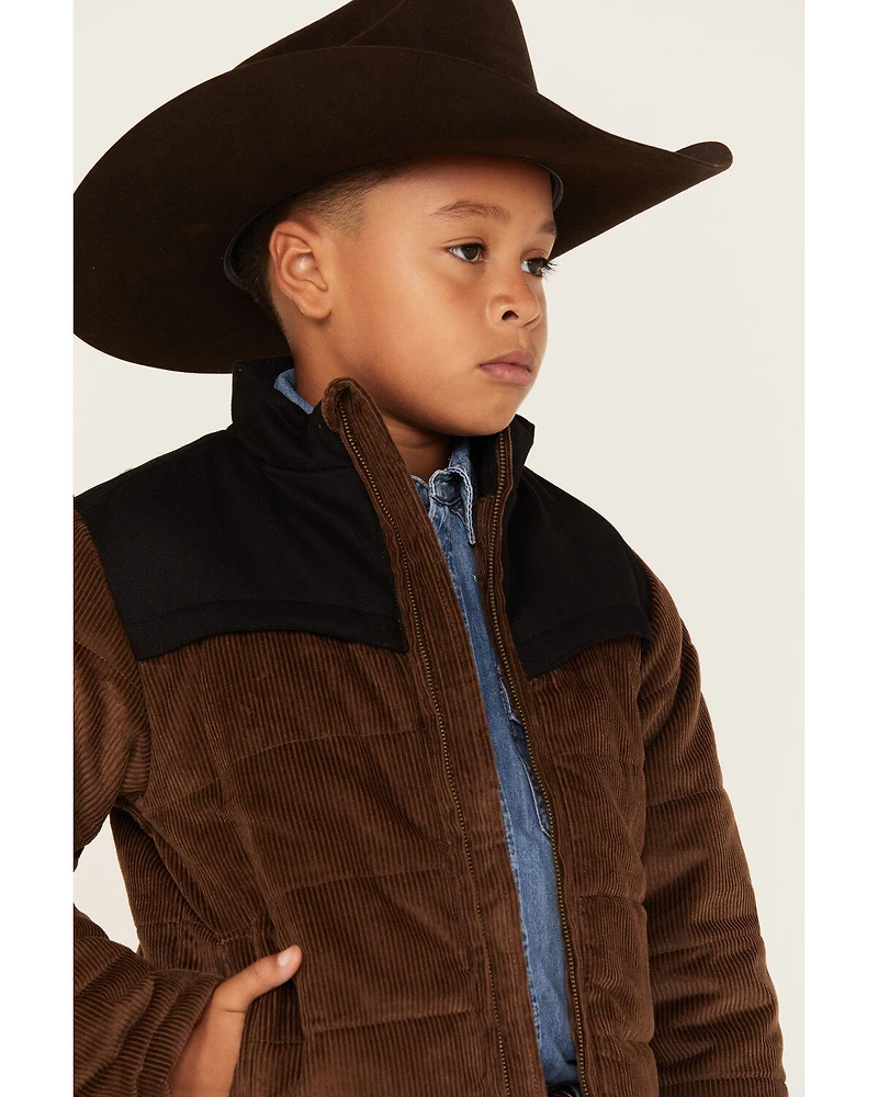 Cody James Boys' Corduroy Puffer Jacket