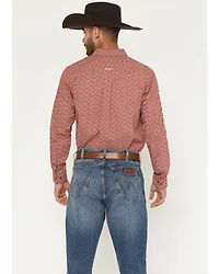 Ariat Men's Team Logo Paisley Print Long Sleeve Button-Down Western Shirt