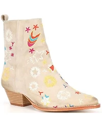 Free People Women's Bowers Embroidered Western Boots - Round Toe