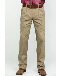 Wrangler Men's Khaki Casual Pleated Front Western Pants