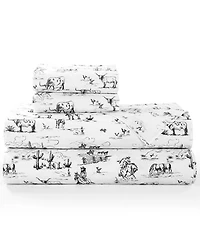 HiEnd Accents 200TC Cotton Ranch Life 4 Piece Sheet Set