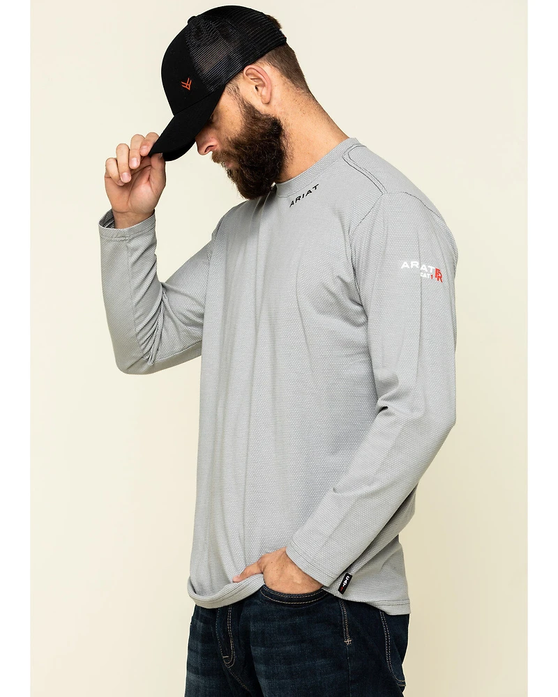 Ariat Men's FR Base Layer Long Sleeve Work T-Shirt - Tall