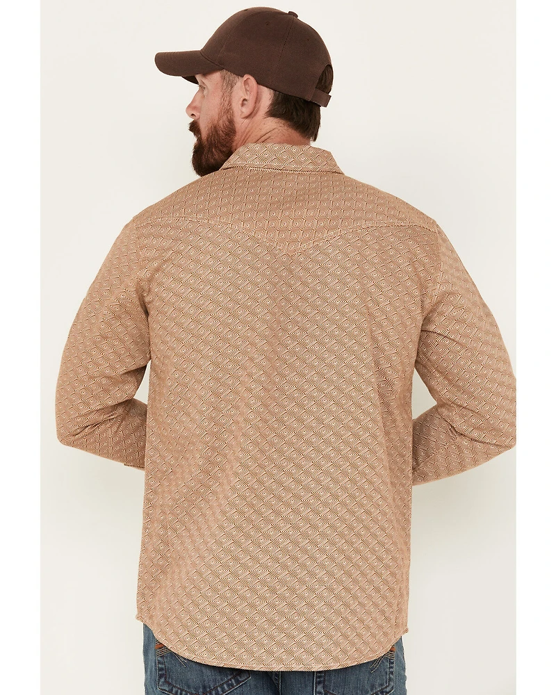 Cody James Men's FR Printed Logo Long Sleeve Midweight Pearl Snap Work Shirt