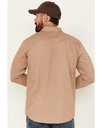 Cody James Men's FR Printed Logo Long Sleeve Midweight Pearl Snap Work Shirt