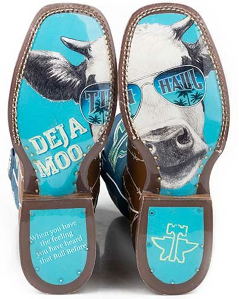 Tin Haul Women's Hands Off Western Boots - Broad Square Toe