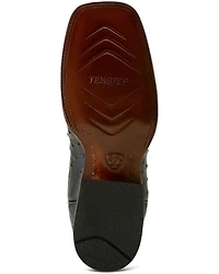 Ariat Men's Exotic Full Quill Ostrich Classic Cash Western Boots - Broad Square Toe