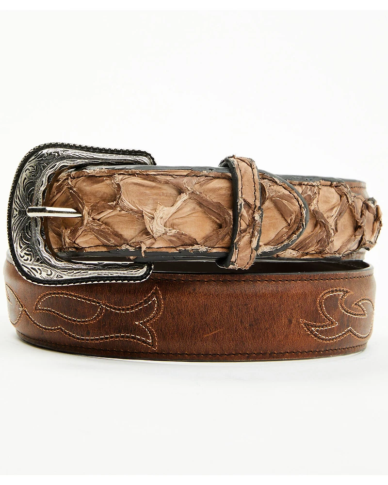 Cody James Men's Charutto Exotic Pirarucu Billet Belt