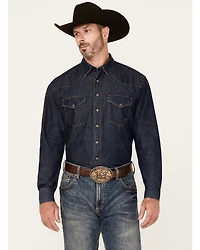 Ariat Men's Classic Denim Long Sleeve Snap Western Shirt - Tall