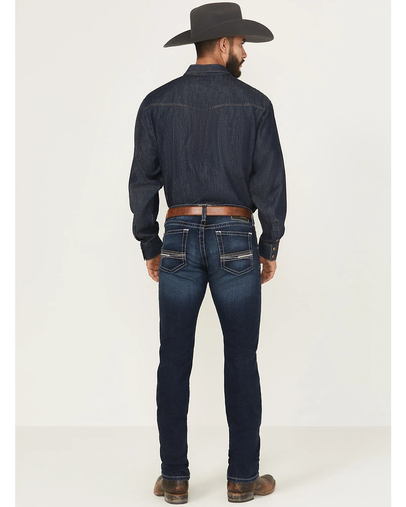 Ariat Men's M8 Dark Wash Modern Slim Straight Stretch Denim Jeans