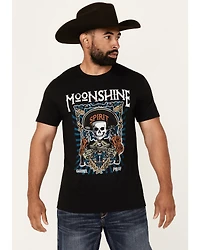 Moonshine Spirit Men's Barrel Short Sleeve Graphic T-Shirt