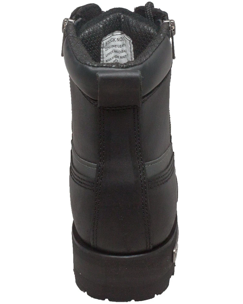 Ad Tec Men's Double Zipper Biker Boots - Soft Toe
