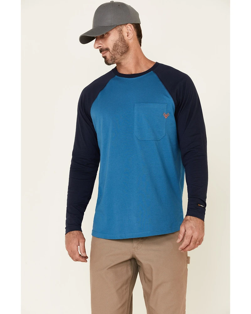 Hawx Men's Original Baseball Crew Long Sleeve Work T-Shirt