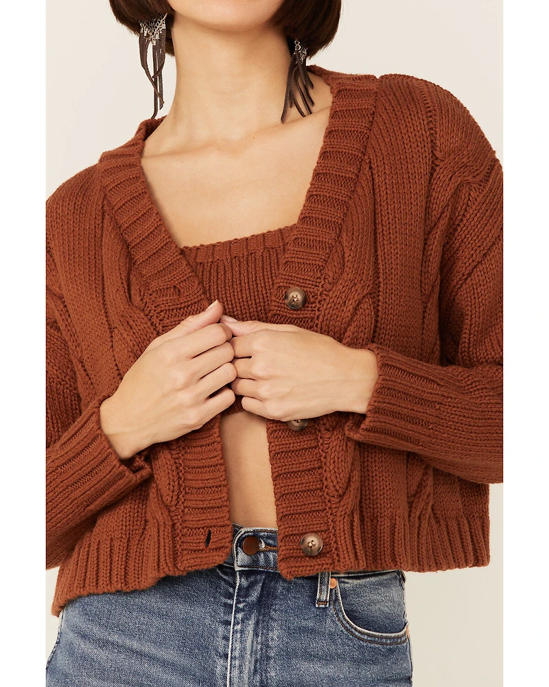 Callahan Women's Lu Cardigan & Tank Set