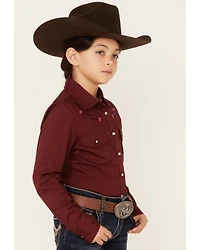 Shyanne Girls' Embroidered Long Sleeve Western Button-Down Shirt