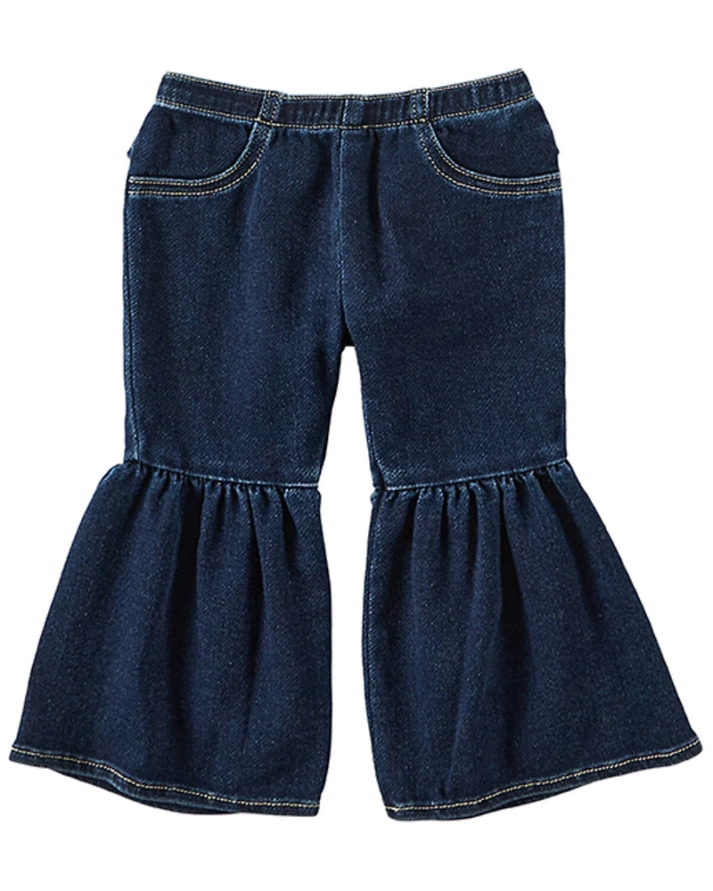Wrangler Infant Girls' Dark Wash Flare Pant