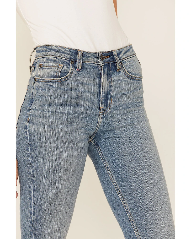 Idyllwind Women's Medium Wash Old West High Risin' Released Hem Flare Jeans