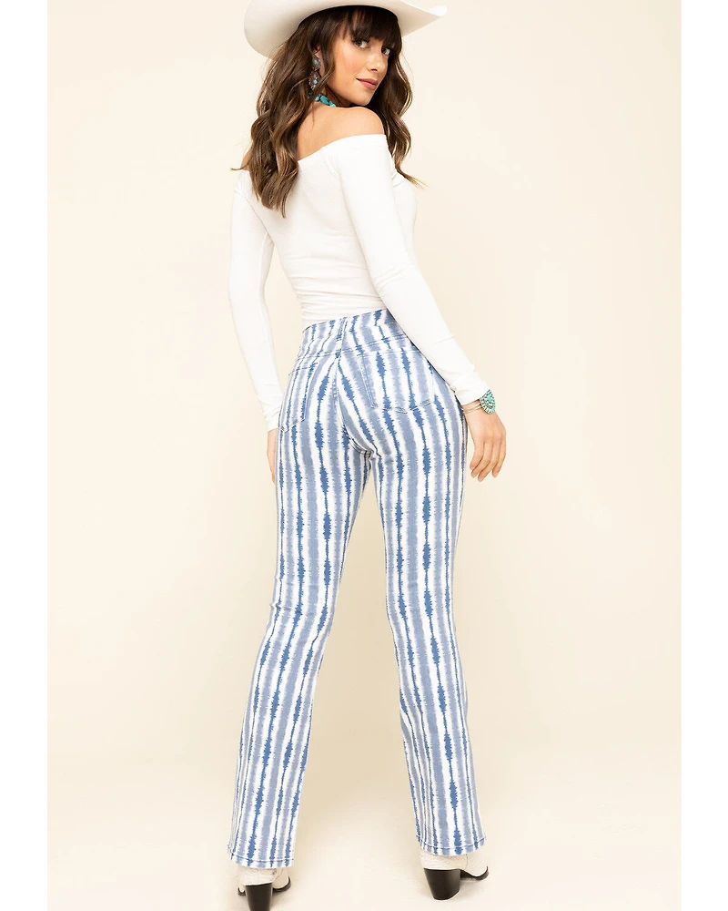 Billy T Women's Tie-Dye Bootcut Jeans