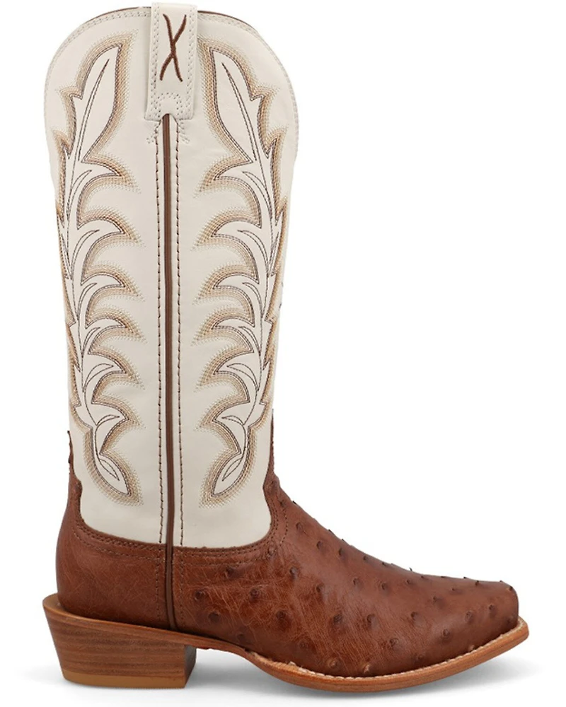 Twisted X Women's Exotic Full Quill Ostrich Western Boots - Square Toe