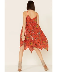 Molly Bracken Women's Floral Print Hanky Mini Dress