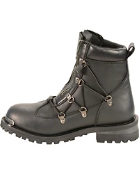 Milwaukee Leather Women's Twin Zipper Boots - Round Toe