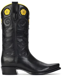 Ranch Road Boots Women's Rosette Floral Embroidered Western - Snip Toe