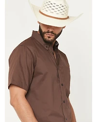 Cody James Men's Basic Twill Short Sleeve Button-Down Stretch Western Shirt