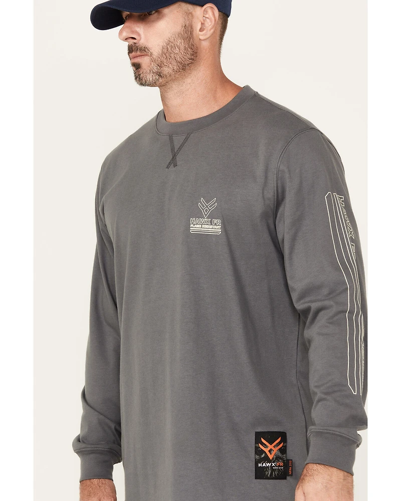 Hawx Men's FR Long Sleeve Graphic Work T-Shirt