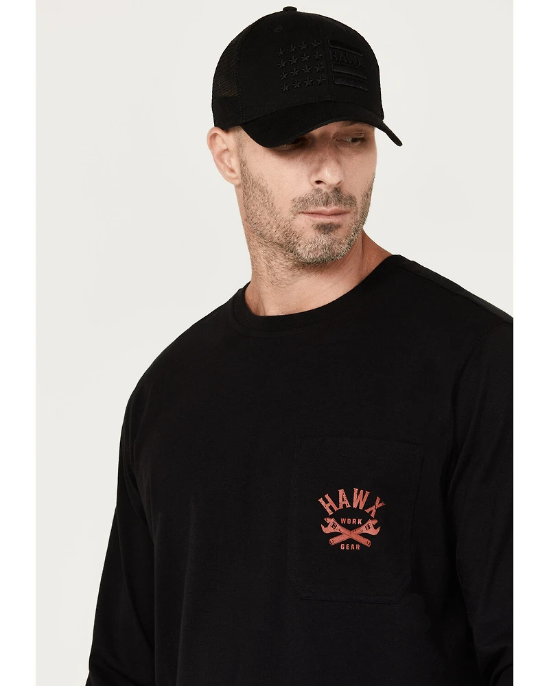 Hawx Men's Never Sleep Long Sleeve Graphic T-Shirt