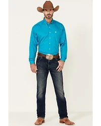 Cinch Men's Solid Long Sleeve Button-Down Western Shirt