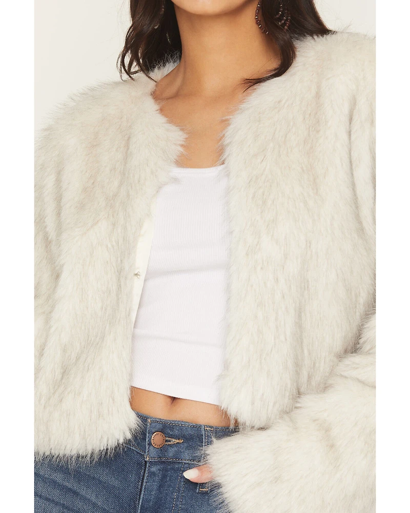 Shyanne Women's Faux Fur Cropped Jacket