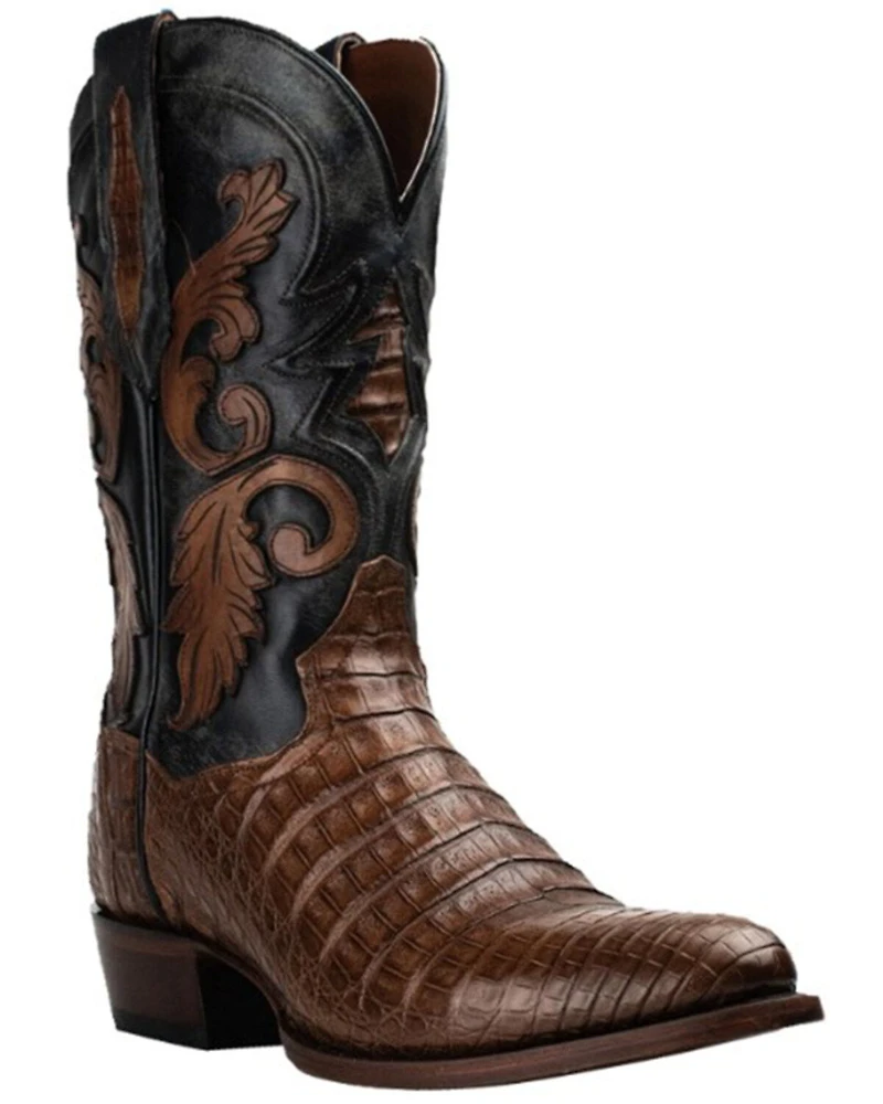Dan Post Men's Socrates Caiman Exotic Western Boots - Round Toe