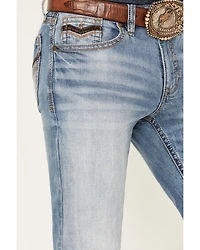 Cody James Men's Fire Water Wash Jackson Slim Straight Stretch Denim Jeans