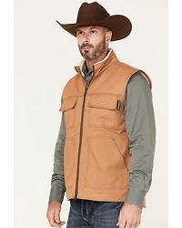 Cowboy Hardware Men's Ranch Canvas Berber Sherpa-Lined Vest
