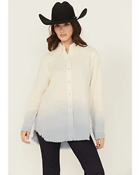 Wrangler X Lainey Wilson Women's Call A Cowboy Ombre Long Sleeve Snap Layering Shirt
