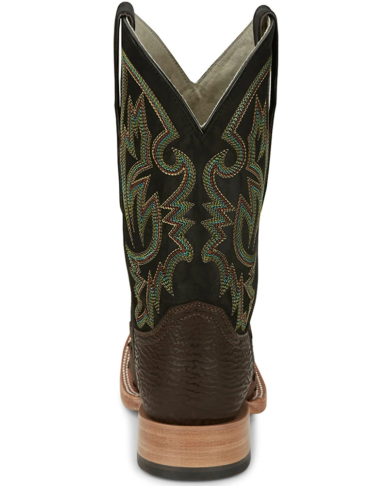 Justin Men's King Kango Exotic Full-Quill Ostrich Western Boots - Broad Square Toe