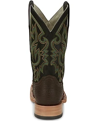 Justin Men's King Kango Exotic Full-Quill Ostrich Western Boots - Broad Square Toe