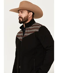 RANK 45® Men's Geo Print Yoke Softshell Jacket