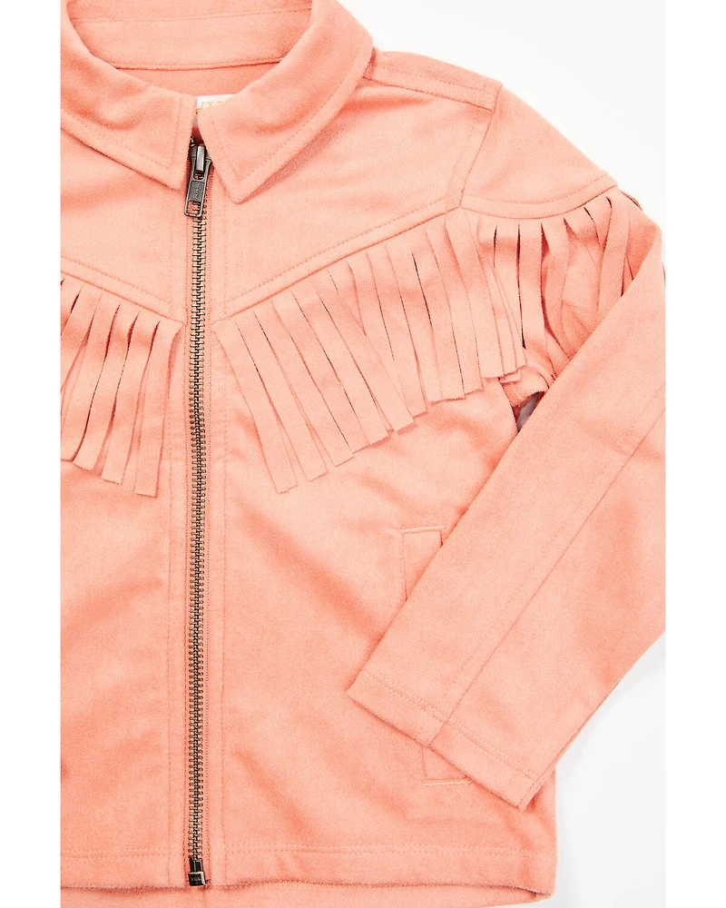 Shyanne Toddler Girls' Juniper Fringe Zip-Up Jacket