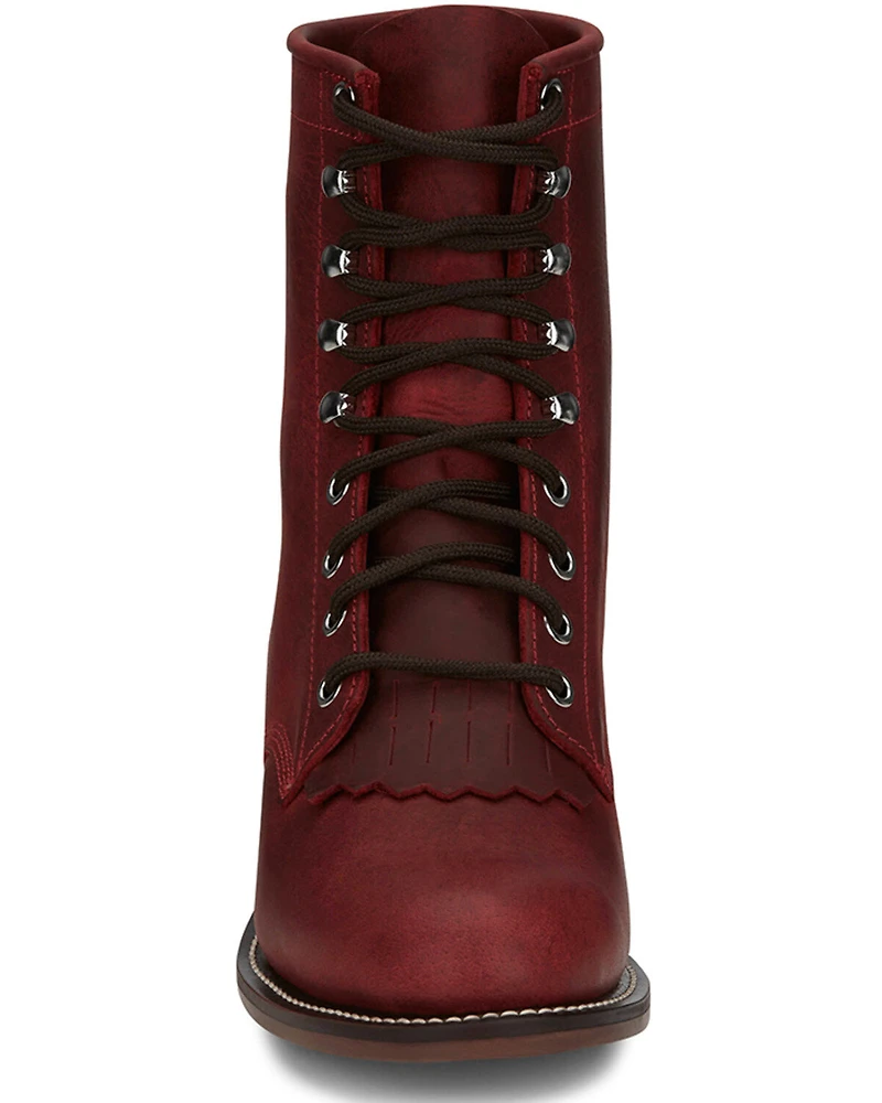 Justin Women's McKean Lace-Up Boots - Round Toe