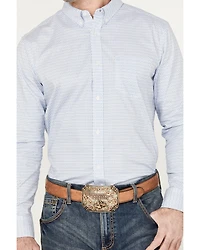 Cody James Men's Fish Net Geo Print Long Sleeve Button-Down Western Shirt