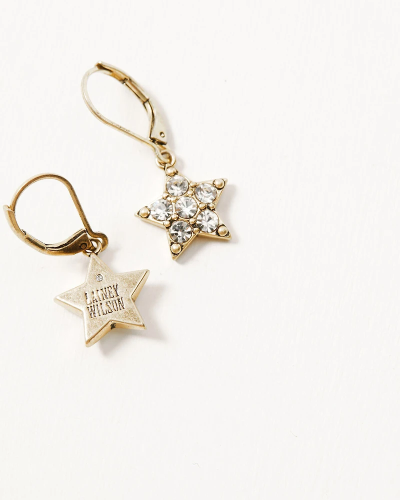 Lainey Wilson Women's Country Cool  Star Earring Set - 3 Piece