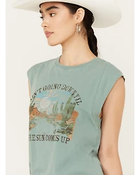 White Crow Women's Till The Sun Comes Up Short Sleeve Graphic Tee