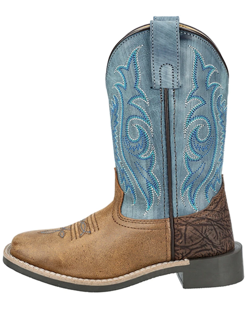 Smoky Mountain Little Boys' Cole Western Boots - Broad Square Toe
