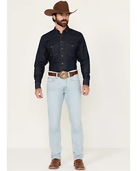 Justin Men's J1 Original Light Wash Modern Slim Straight Stretch Denim Jeans